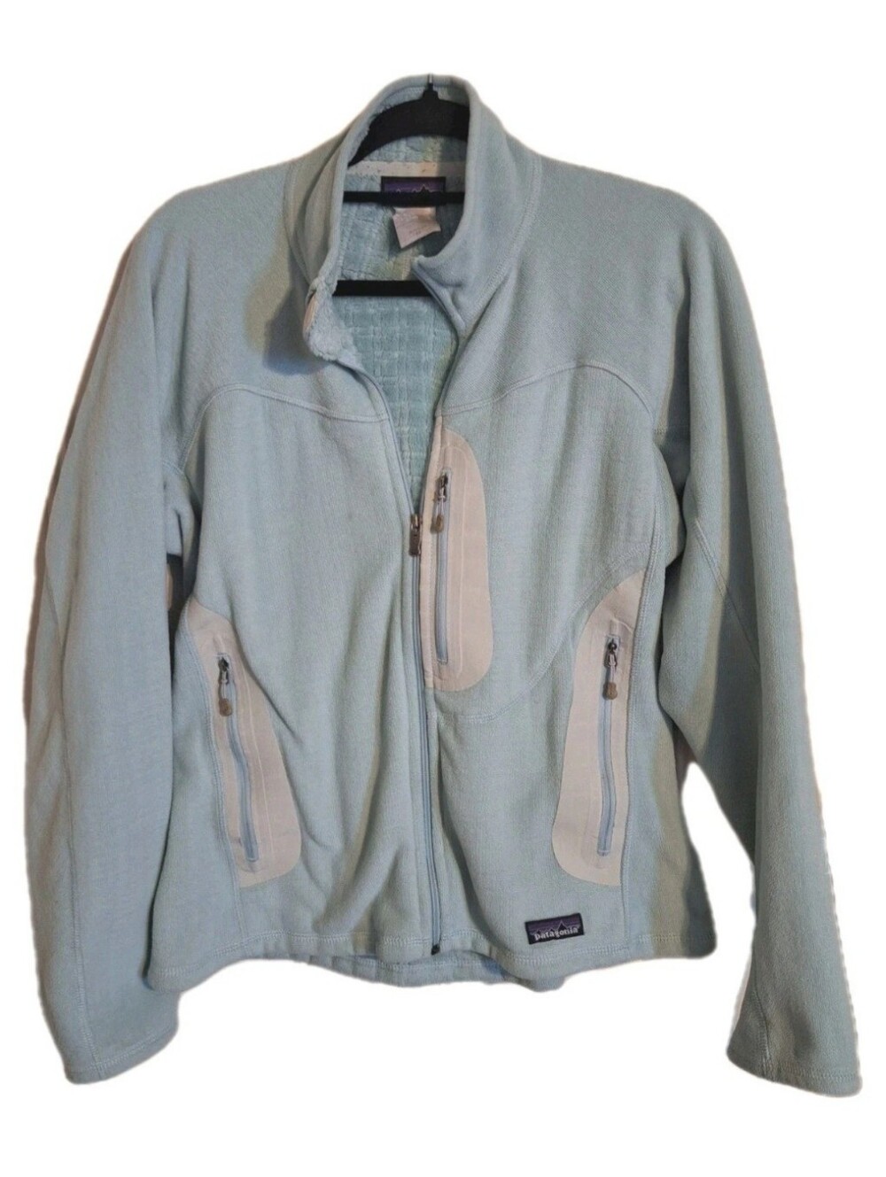 Patagonia Fleece Regulator R3 Jacket Womens Medium Polartec Teal Blue Outdoor